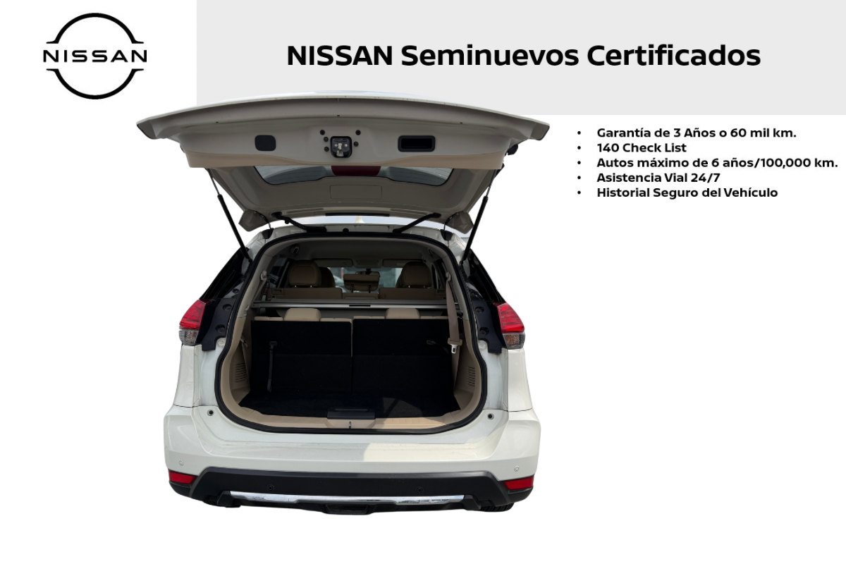 2022 Nissan X-Trail 5p Sense 3 L4/2.5 Aut Banca abatible